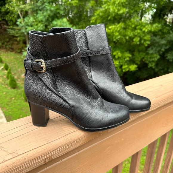 L.K. Bennett Dionne Leather Ankle Boot Black Womens - Picture 3 of 16